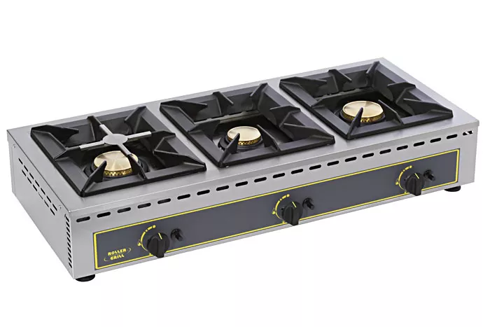 Professional gas stove - 3 burners (7 + 7 + 5 kW) GST 19 from Roller Grill