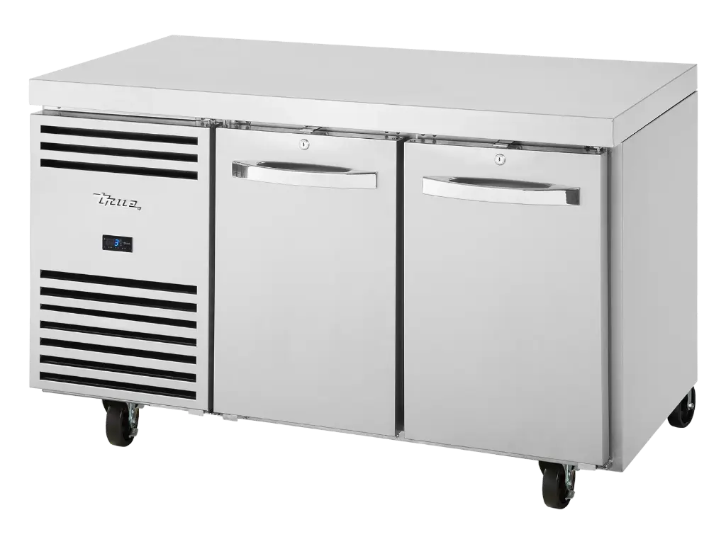 True TCR1/2 CL-SS-DL-DR Undercounters 1/1 GN Counter Refrigerator 2 Section