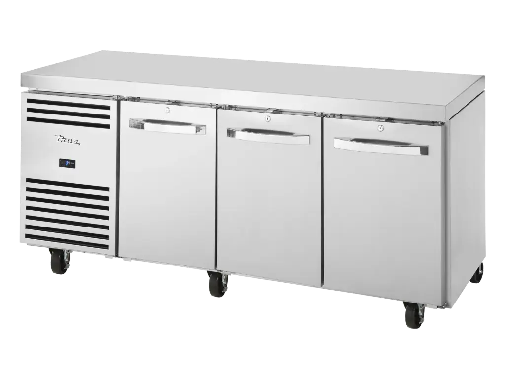 True TCR1/3 CL-SS-DL-DR-DR Refrigerator Counters & Under counters 1/1 GN Counter  3 Section