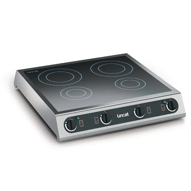LINCAT IH42 Stainless Steel Electric Induction Hob – 4 Glass Ceramic Zone 
