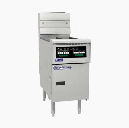 [SSH55T S PRO] Pitco SSH55TC Solstice Supreme Gas Fryer with Control Twin - 24 Liters