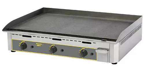 [PSR 900 G] Gas Griddle With Decarbonised Steel Plate - 3 Cooking Zones From Roller Grill PSR 900 G