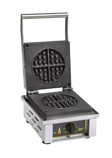 PROFESSIONAL ELECTRIC WAFFLE IRON 1 ROUND MOULDS REF:GES 75 - Roller Grill